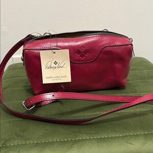 Patricia Nash Red Leather Crossbody Bag